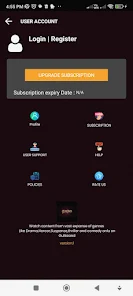 Gulkand app screenshot - Account
